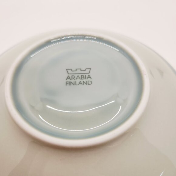 Arabia Finland Cup & Saucer Set Light Green Geometric Pattern 6" Saucer 4.5" Cup - Picture 10 of 14